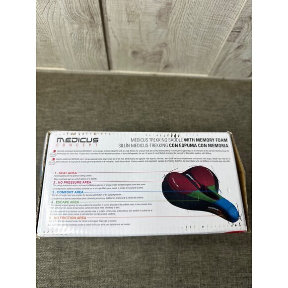 Wittkop Medicus Air Trekking Saddle Bicycle Seat Mountain & Road w/ Memory Foam - Picture 5 of 5